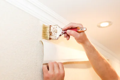 Pose de papier peint à Ternand — revêtements muraux et toiles de verre